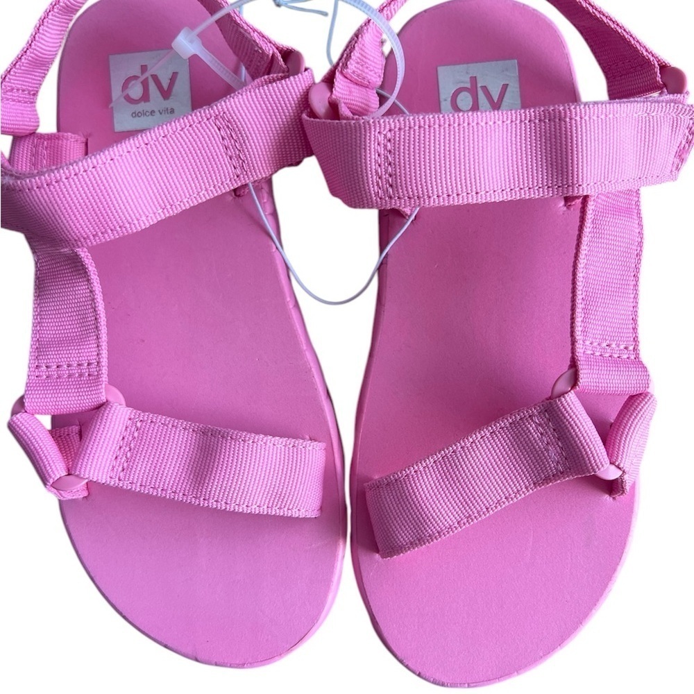 Dolce Vita Pink Sandals with Adjustable Straps